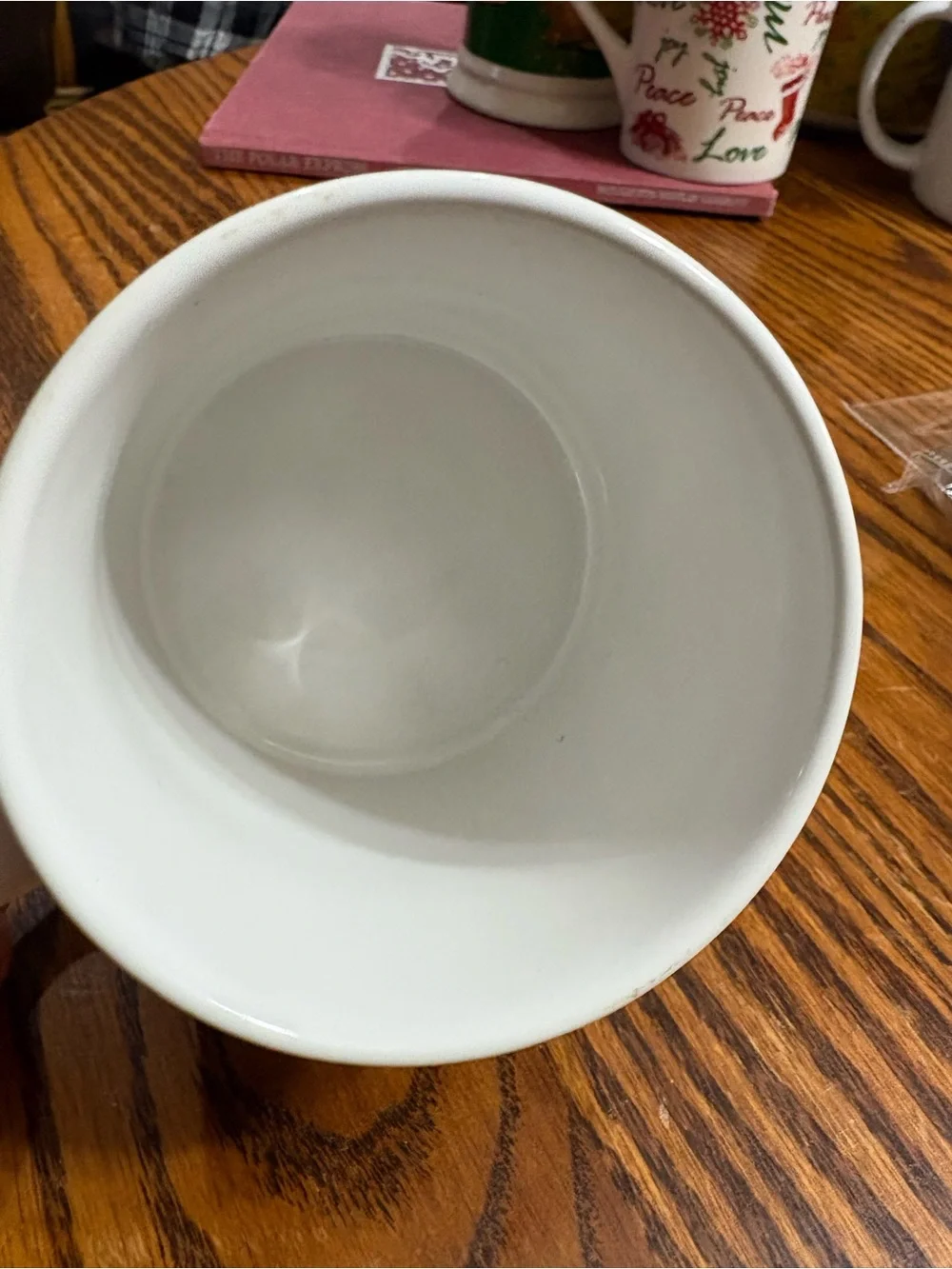 Disney white mug in EUC with black Mickey Mouse silhouette